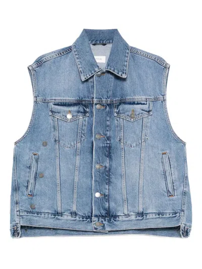 Haikure Denim Vest In Blue