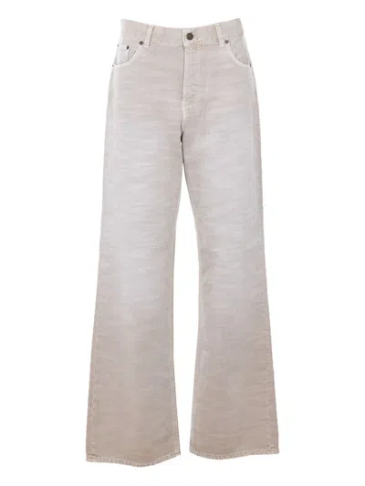 Haikure Denim With Bootcut Pockets In White
