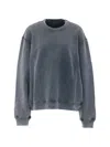 Haikure Shannen Washed Grey Sweatshirt In Gray