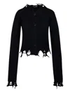 Haikure Jill Sweater With Long Sleeves And Distressed Edges
