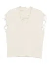 Haikure Distressed-finish Top In Gray