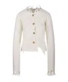 Haikure Jill Knitwear Distressed Detailing In White