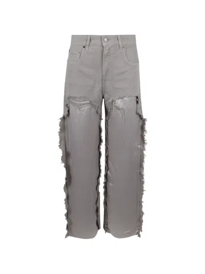 Haikure Distressed Jeans In Gray