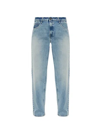 Haikure Distressed Straight-leg Jeans In Blue