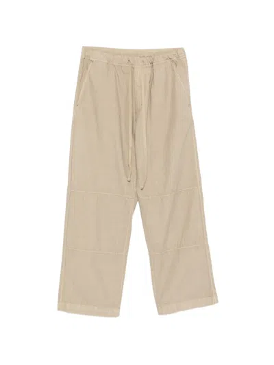 Haikure Drawstring-waistband Trousers In Brown