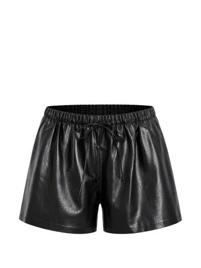 Haikure Drawstring-waist Shorts In Black