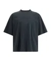 Haikure Drop Shoulder Short-sleeved T-shirt In Black