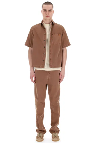 Haikure Eco-friendly Casual Shirt For Men - P25 Collection In Brown