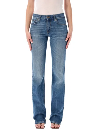 Haikure Elegant Women's Jeans - Size L In Real Blue