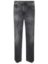Haikure Faded Black Straight Leg Jeans In Black