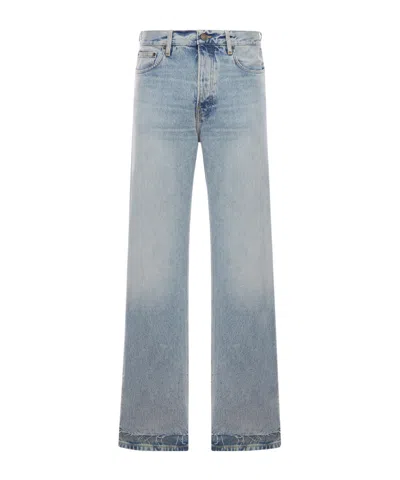 Haikure Faded Detail Denim Trousers In Black