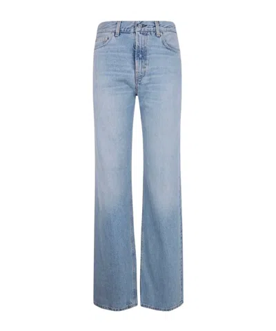 Haikure Faded Five-pocket Jeans In Blue