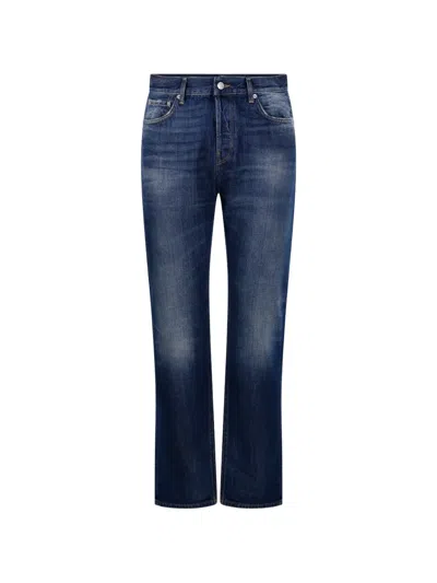 Haikure Faded Straight-leg Jeans In Blue