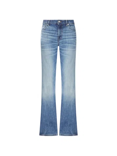 Haikure Faded-effect Flared Jeans In Blue