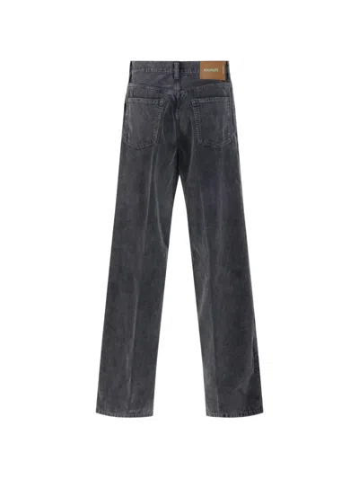 Haikure Faded-effect Straight-leg Jeans In Gray