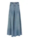 Haikure Blue Denim Serenity Long Skirt In Light Blue