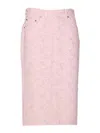 Haikure Midi Skirt With Pockets And Slit In Pink