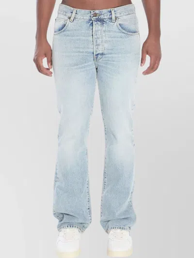 Haikure Light-wash Five-pockets Bootcut Jeans In Blue