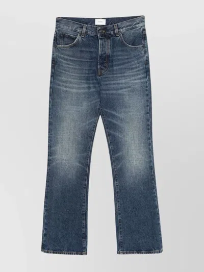 HAIKURE FERGUS FADED EFFECT DENIM TROUSERS