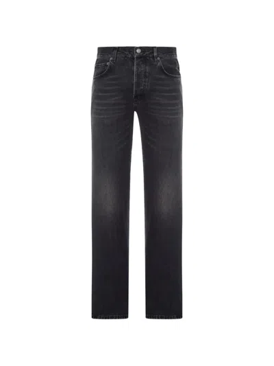 Haikure Black Cotton Denim Blake Straight Jeans