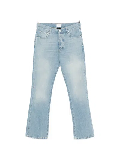 Haikure Fergus Straight Leg Denim Five Pocket Trousers In Blue