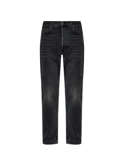 Haikure Five-pocket Buttoned Jeans In Black
