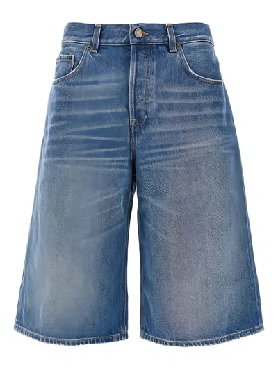 Haikure Stylish Topstitching Belt Loop Jeans With Five Pockets In Blue