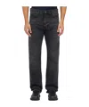 Haikure Straight-leg Cotton Jeans In Black