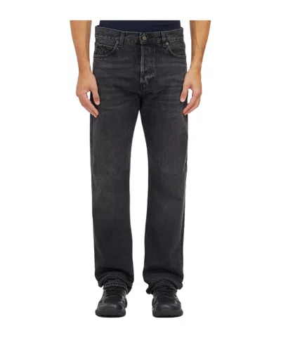 Haikure Five-pocket Denim Trousers In Black