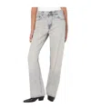 Haikure Wide Pearl Grey Washed Effect Jeans