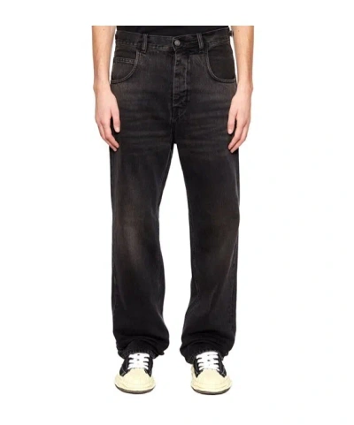 Haikure Five-pocket Denim Trousers In Black