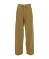 Haikure Five-pocket Denim Trousers In Brown
