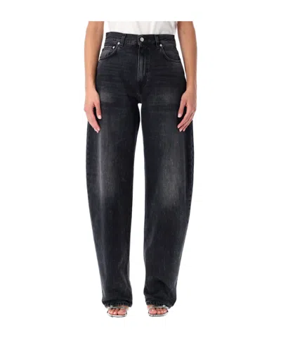 Haikure Five-pocket Denim Trousers In Black