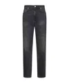 Haikure Five-pocket Denim Trousers In Black