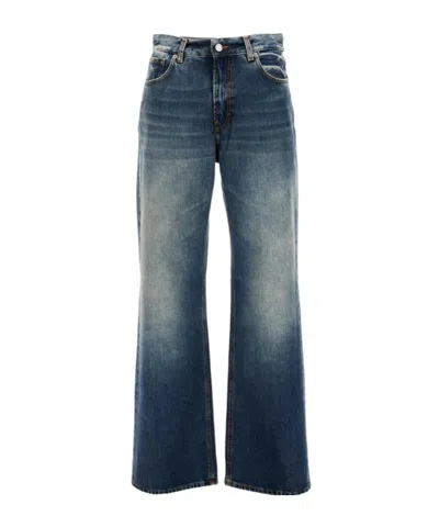Haikure Five-pocket Denim Trousers In Blue