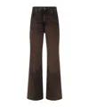 Haikure Brown Vintage Effect Korea Jeans In Brown
