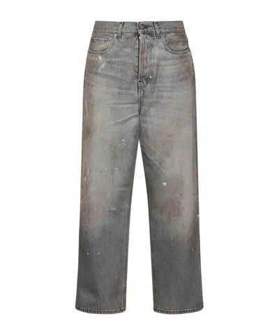 Haikure Five-pocket Denim Trousers In Gray