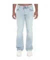 Haikure Light-wash Five-pockets Bootcut Jeans In White