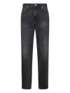 Haikure Five-pocket Denim Trousers In Black