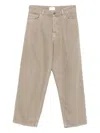 Haikure Five-pocket Denim Trousers In Neutral