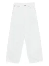 Haikure Bethany Twill Wide-leg Jeans 45 In White