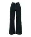 Haikure Wide-leg Trousers With Back Pockets In Black