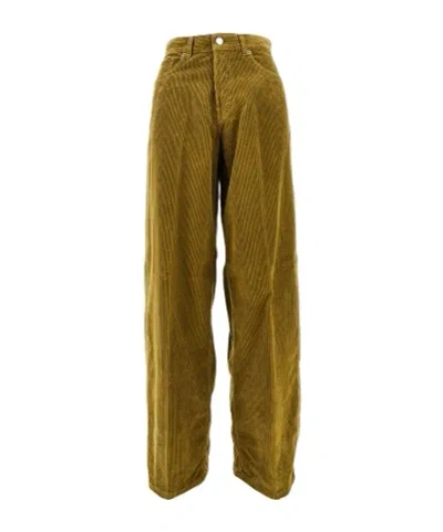 Haikure Five-pocket Slacks In Brown