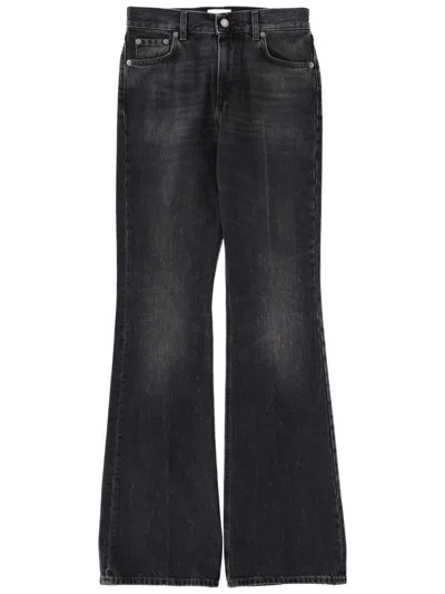 Haikure Five-pocket Jeans In Washed Denim In Black