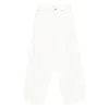 Haikure Bethany Twill Wide-leg Jeans 45 In White