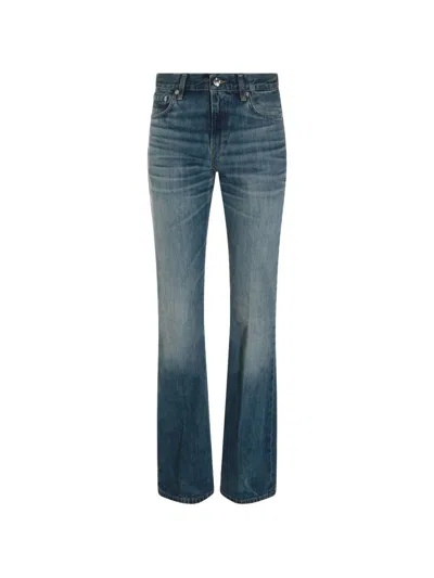 Haikure Flared Jeans With Gradient Effect In Blue