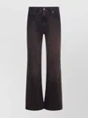 Haikure Flared Leg Trousers With Belt Loops In Brown