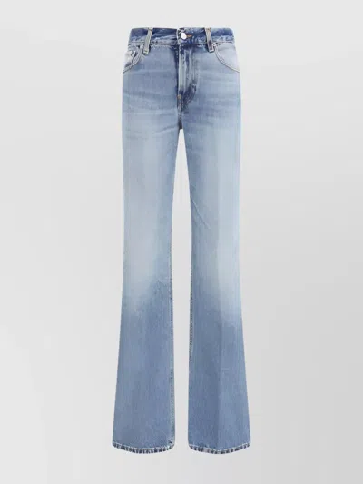 Haikure Flared Mid-rise Cotton Jeans