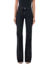 Haikure Black Flared Flora Jeans In Bassano Black