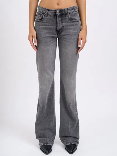 Haikure Flora Flanel Grey Trousers In Blue